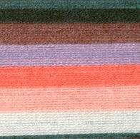 Color: Pegasus Teal, cream, coral, lavender, mauve, grey.