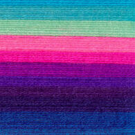 Color: Troll Stripes of Aqua, Teal, Hot Pink, Fuchsia, Magenta, Purple, Indigo, Royal, Sapphire Blue